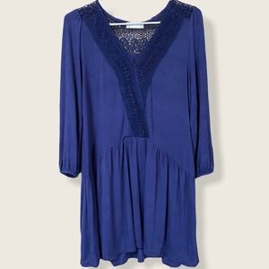 Altar'd State Violet Blue Babydoll Dress Size Medium